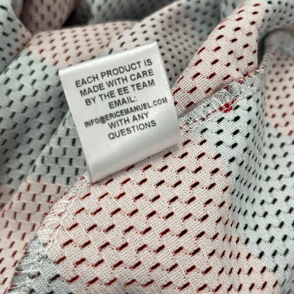 Eric Emanuel EE Basic Shorts Sweater Oil Stains size Large L B4 - Picture 7 of 8